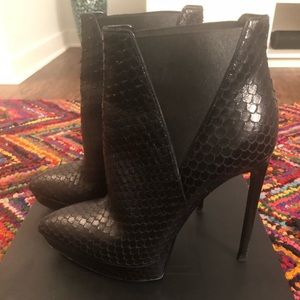 Saint Laurent Python Booties